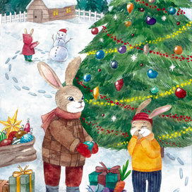 Новогодние пазлы для детей