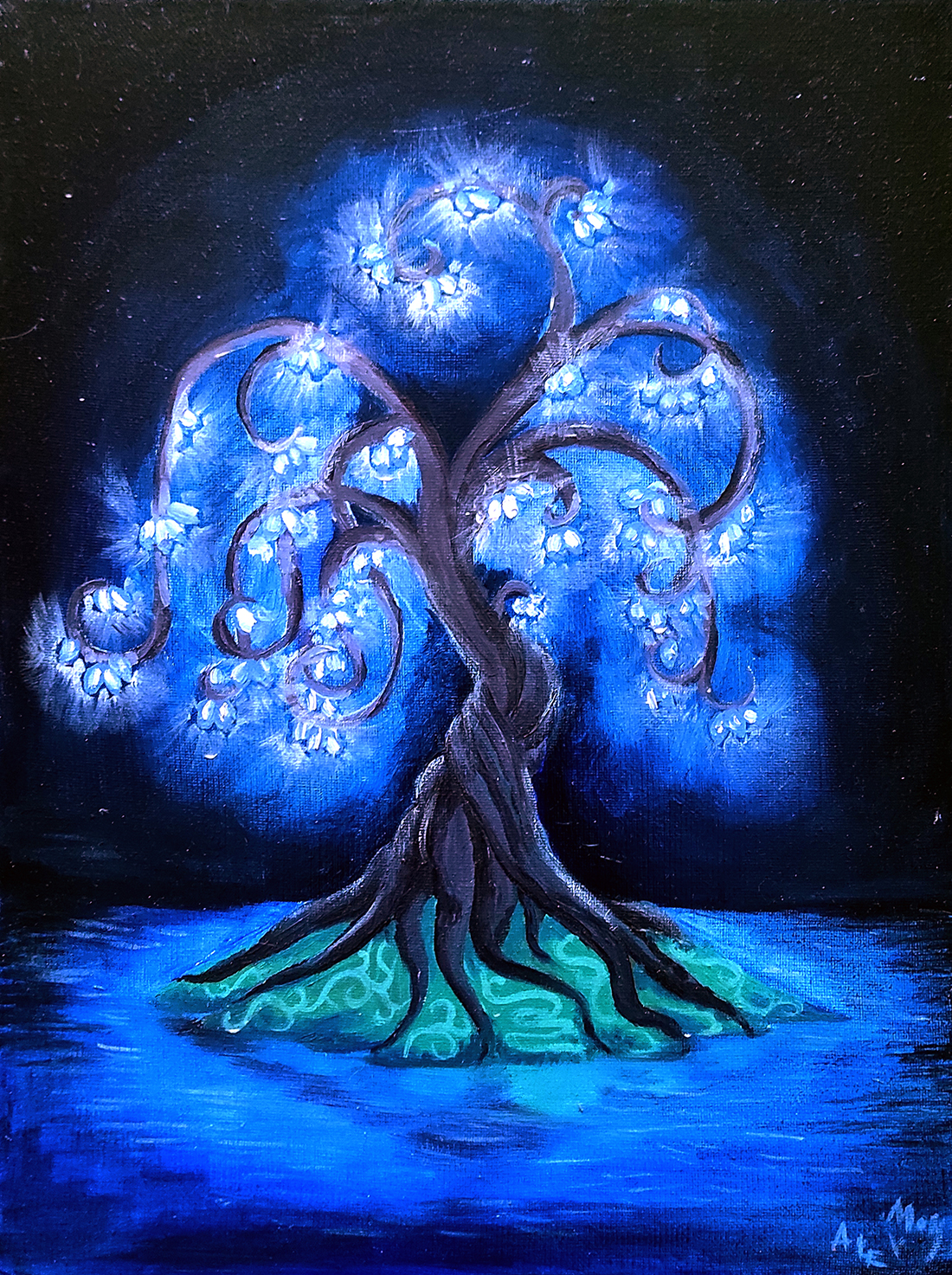 Древо жизни, х/м, 2022 г.