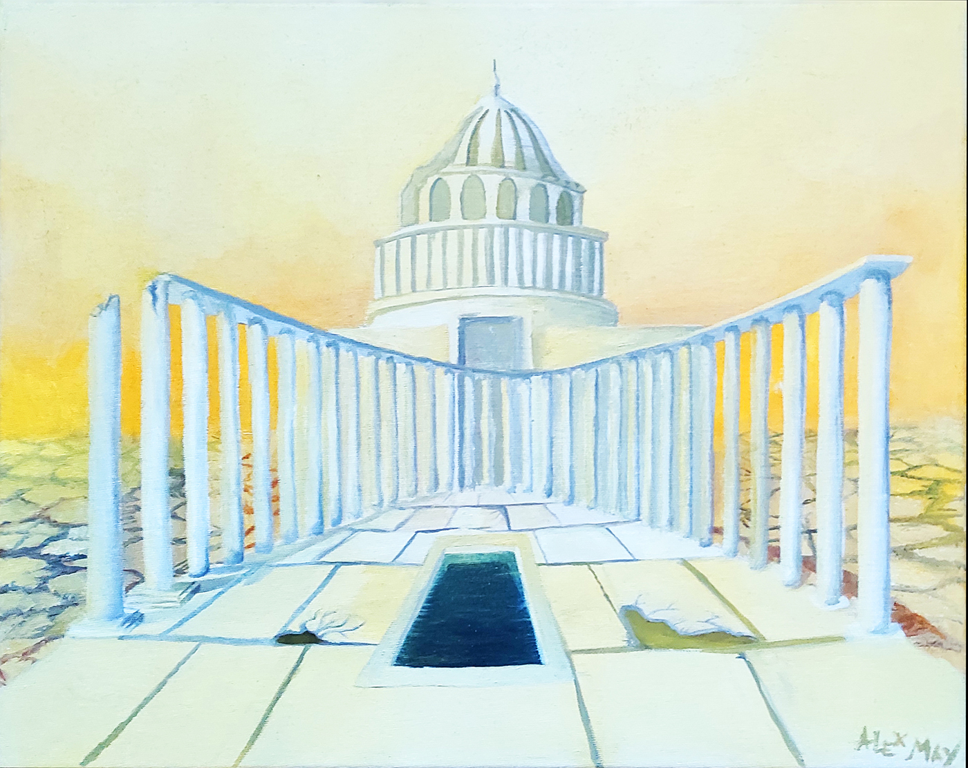 Храм паладинов, х/м, 2020 г.