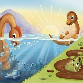 Купание на рассвете