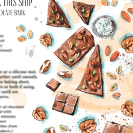 Шоколад с морской солью и орехами