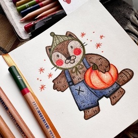 Карандашный котик