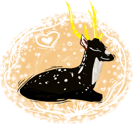 Черный олень