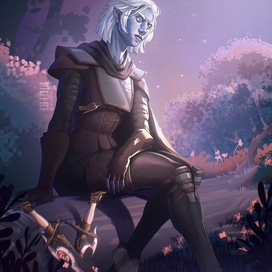 Иллюстрация. Персонаж по фентези вселенной. 