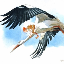 Нильс и аист Эрменрих