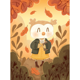 Совушка вышла на прогулку