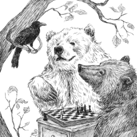 Шахматы в лесу