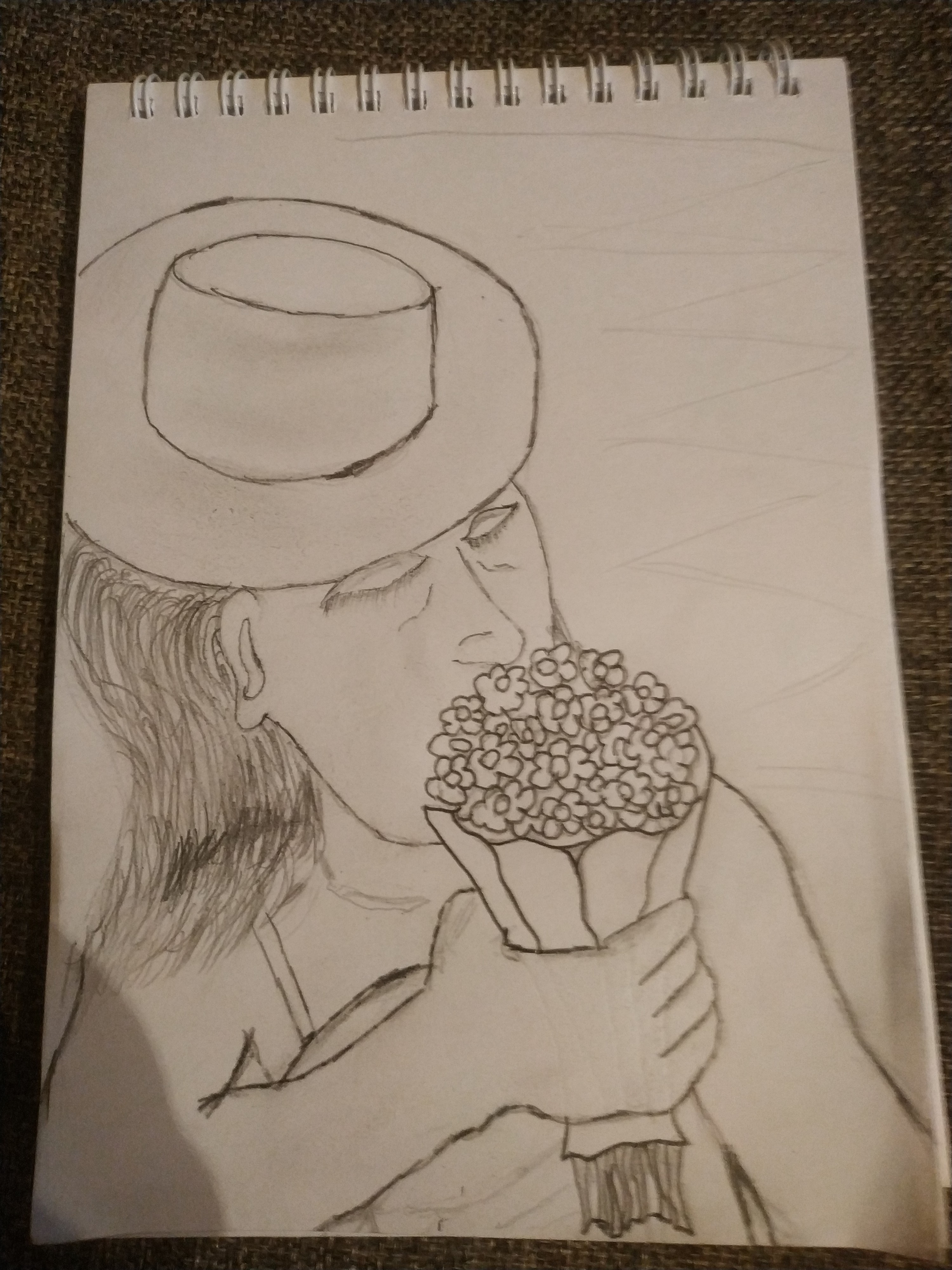 Девушка с цветами