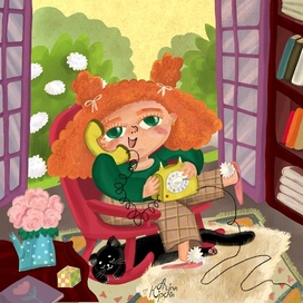 Девочка на веранде