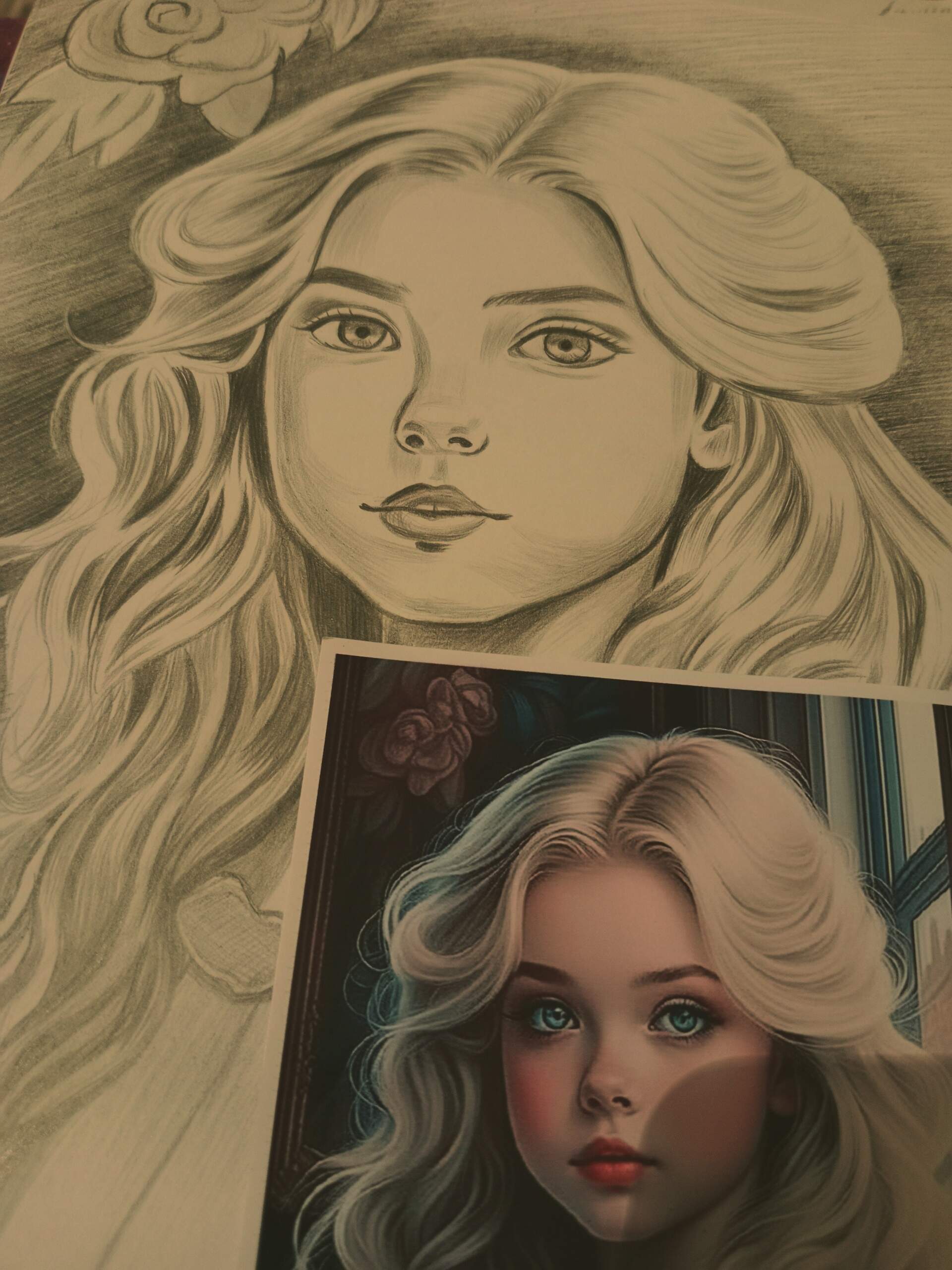 Портрет девочки,карандаш