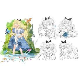 Дизайн персонажа Алисы из «Алисы в стране чудес»