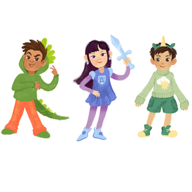 разработка персонажей для детской кулинарной книги