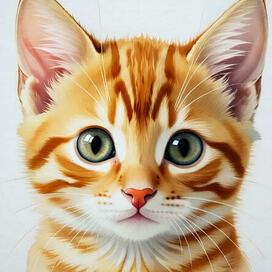 рыжий котенок