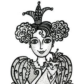 Принцесса с кошкой 