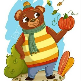 Осенний мишка