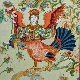 Мифическая птица Алконост 