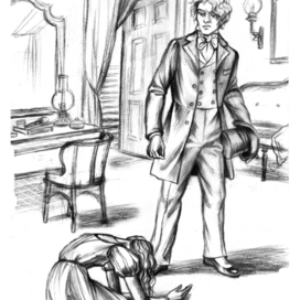 Дориан Грэй и Сибила Вэйн. Эскиз.