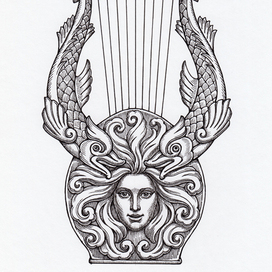 Эскиз музыкального инструмента, "Песня Сирены".