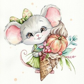 Мышка с мороженым