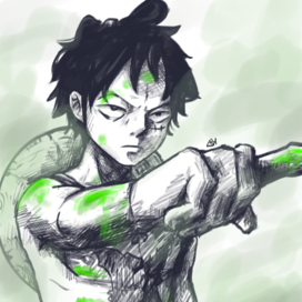 Фанарт Луффи