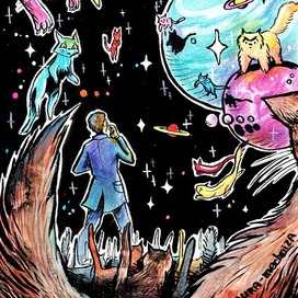 Иллюстрация по мотивам рассказа Г. Ф, Лавкрафта 