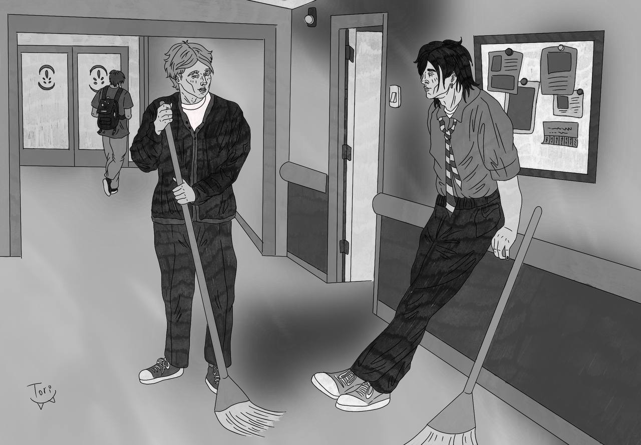 Инктобер2025 10.Подметать