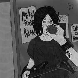 Инктобер2025 13.Выпивать