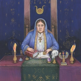 Старший аркан Жрица (2 вариант)