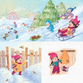 Девочка гуляет