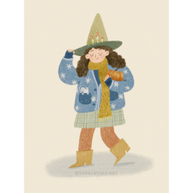 Иллюстрация Девочка в шляпе