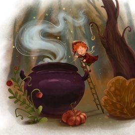 Гномик в волшебном лесу