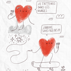 Mon Amour иллюстрация из французской серии для принтов