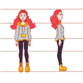 Создание дизайна персонажа Алисы | Проект "Stolen faces"