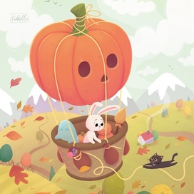 Приключения котика в канун Хэллоуина 