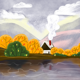 Осень | иллюстрация в детскую книжку