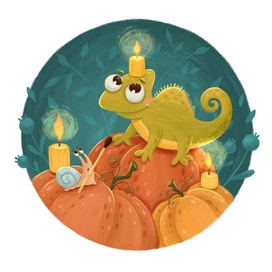 Хамелеон и атмосферные свечи