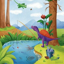 Рыбалка на озере 