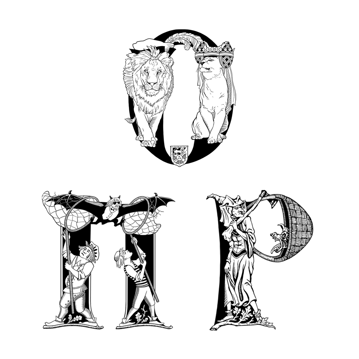 Буквицы О П Р