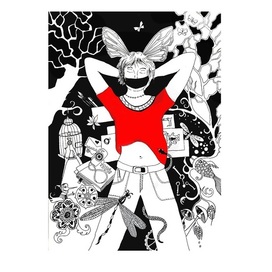 Голова с крыльями