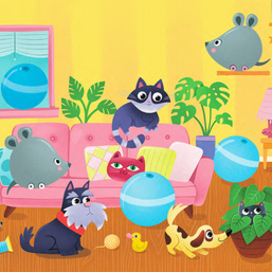 Книга издательства Clever. "Кошки и собаки"