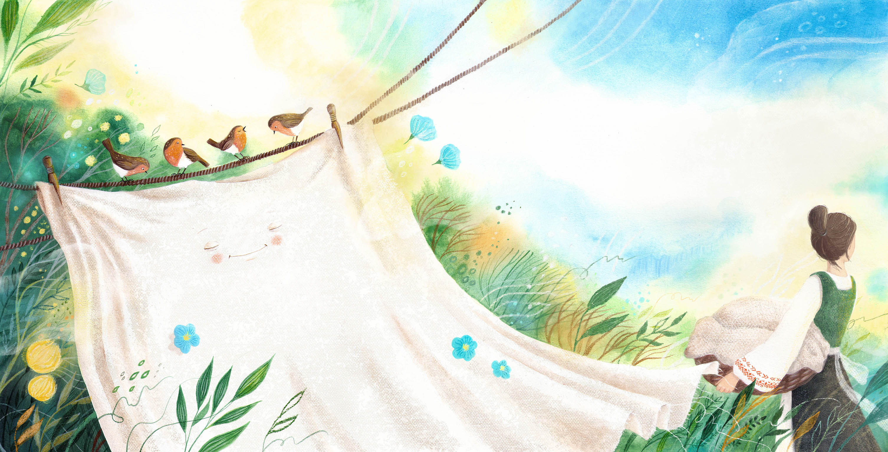 Чистый холст (К сказке "Лён")