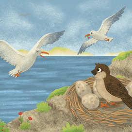 Календарь. Путешествие воробья. Март