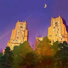 Рудо или Три сестры. Иллюстрация с городом