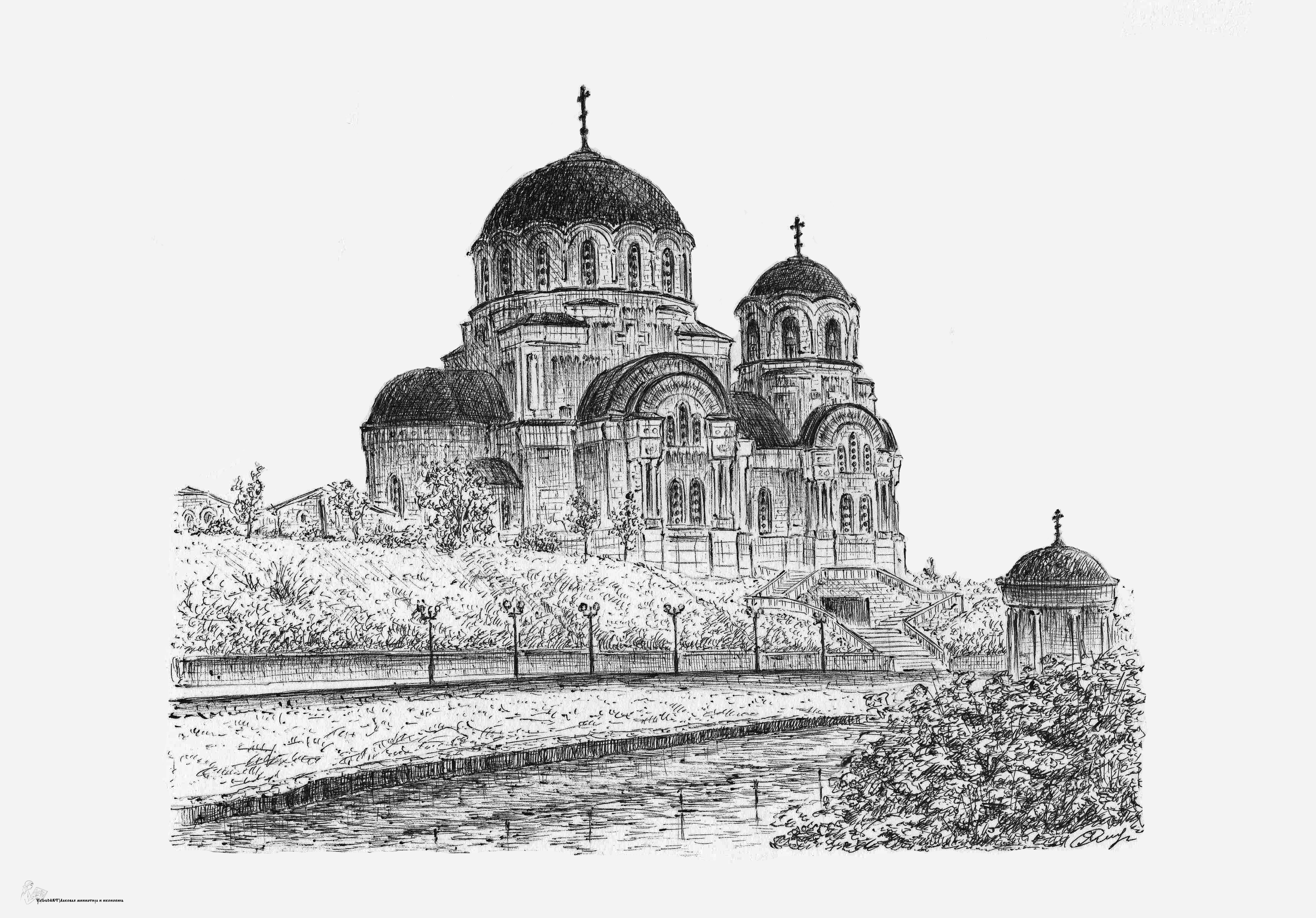 "Вид на храм Великомученика Георгия Победоносца в г.Ростов-на-Дону"