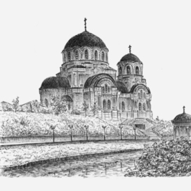 "Вид на храм Великомученика Георгия Победоносца в г.Ростов-на-Дону" 