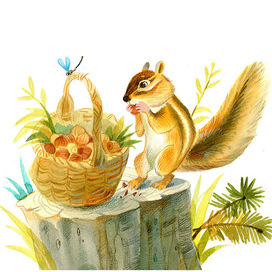 Корзинка с орешками. к рассказу В.Степанова