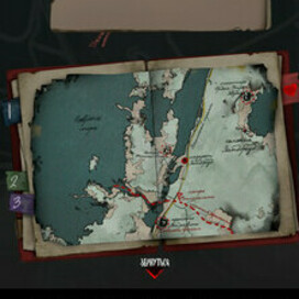 Интерфейс к дарк фэнтези визуальной новелле