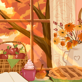 Осень в коттедже