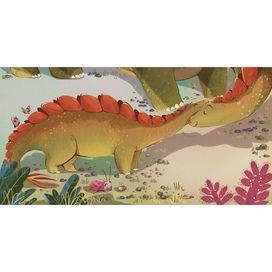 Иллюстрация из книги о динозаврах