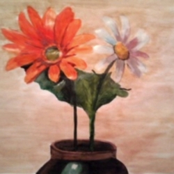 Цветы в банке